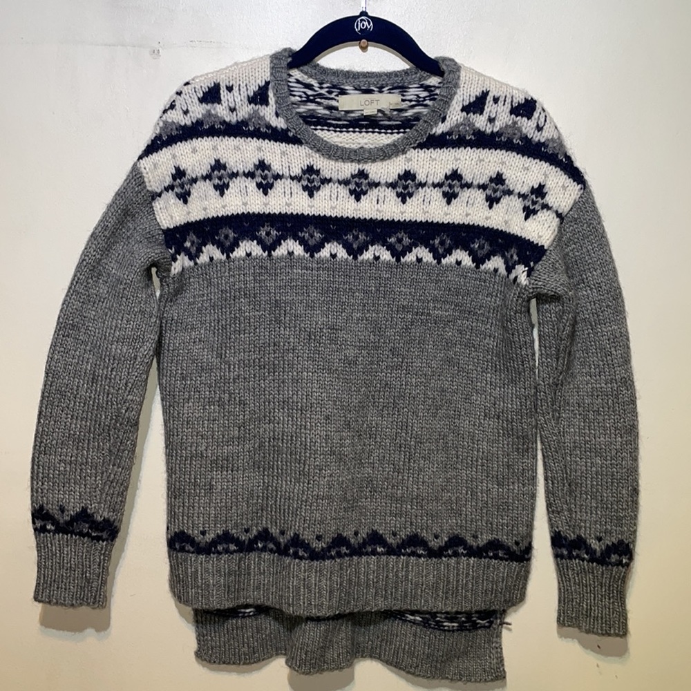 Loft Ladies Wool Sweater Small Petite
